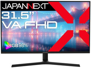 JAPANNEXT �W���p���l�N�X�g �t��HD�Ή� 31.5�^�t���f�B�X�v���C/HDMI×1�AVGA×1/�u���b�N/�X�s�[�J�[��/2�N�ۏ� JN-V315F2-HSP