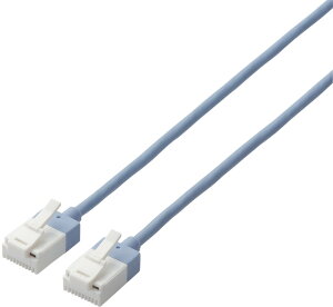 ELECOM �G���R�� LAN�P�[�u��/CAT6A/�ܐ܂�h�~/0.5m/�u���[ LD-GPASST/BU05