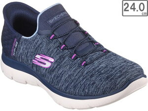SKECHERS �X�P�b�`���[�Y �y���f�B�[�X�z�X���b�v�C���Y �T�~�b�c �_�Y�����O �w�C�Y �y24.0cm�z�y�l�C�r�[/�p�[�v���z149937W