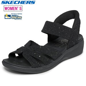 SKECHERS �X�P�b�`���[�Y �y���f�B�[�X�z�A�[���A �y�u���b�N�z 119842 �T���_�� �X���b�v�C���Y ARYA
