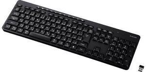 ELECOM �G���R�� �L�[�{�[�h/����2.4GHz/�É�/�t���T�C�Y/�����u������/�u���b�N TK-QT11FDMBK