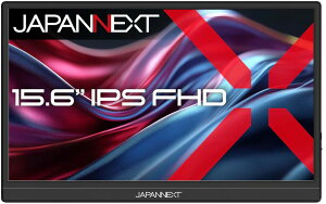 JAPANNEXT �W���p���l�N�X�g �t��HD�Ή� 15.6�^�t���f�B�X�v���C/miniHDMI×1�AUSB-C×1/�u���b�N/�X�s�[�J�[�L/2�N�ۏ� JN-MD-IPS156F3