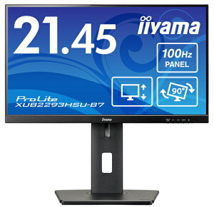iiyama �юR �t��HD�Ή� 21.45�^�t���f�B�X�v���C/HDMI�ADP/�X�s�[�J�[/IPS/���~/��]/�p�x����/3�N�ۏ� XUB2293HSU-B7