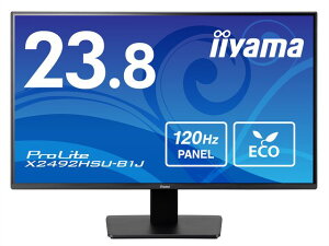 iiyama �юR �t��HD�Ή� 23.8�^�t���f�B�X�v���C/HDMI�ADP/�X�s�[�J�[/IPS/�p�x����/3�N�ۏ� X2492HSU-B1J