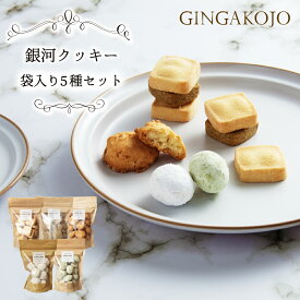 【定期便有】 銀河クッキー袋入り5種セット 添加物不使用 国産小麦 国産バター プチギフト 焼き菓子 焼菓子 クッキー 袋 袋入り かわいい おしゃれ 父の日 スイーツ プレゼント ギフト クリスマス 誕生日 手土産 退職 内祝