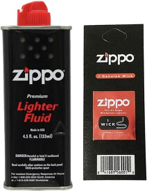 （オイル・ウィックセット） ジッポ ZIPPO ライターオイル小缶（133ml） ウィック（替え芯）（メール便可）