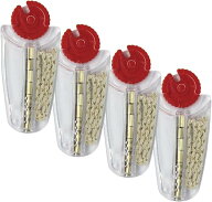 (4個セット) フリントストーン 着火石(7粒)・交換用ウィック 替芯(1本) オイルライター用ケース入り ジッ…