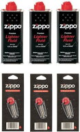 (オイル小缶3個とフリント3本セット） ZIPPO ジッポー オイル 小缶 133ml×3個 フリント(着火石)セット×…