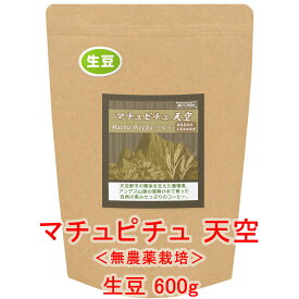 銀河コーヒー 生豆 天空で栽培された無農薬 天然堆肥のコーヒー「マチュピチュ天空」 ペルー ホセ・オラヤ指定農園 600g コーヒー豆 珈琲 珈琲豆 人気 おすすめ 楽天