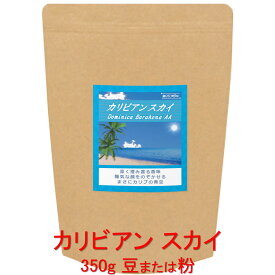 銀河コーヒー コーヒー豆 深く澄み渡る香味 ゴキゲンな後味「カリビアン スカイ」（中煎り） ドミニカ共和国 バラオナ指定農園 350g コーヒー豆 珈琲 珈琲豆 人気 おすすめ 楽天