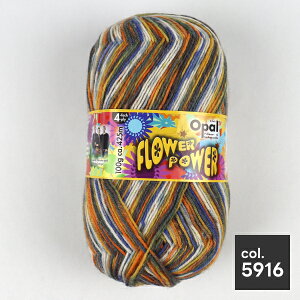Opal FLOWER POWER フラワーパワー 100g 425m 全8色 中細毛糸 1玉販売 オパール毛糸 復刻版 靴下 ソックヤーン オパール 毛糸 靴下用 中細 ドイツ製 花 植物 編み物 段染め グラデーション 小物 マフラ