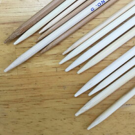 日本製 竹編み針 2本針 玉付 33cm 4-15号（4号 5号 6号 7号 8号 9号 10号 12号 15号）≪玉付 竹製 棒針 編み棒 編み針 日本製≫【メール便目安6セットまで】 編み物