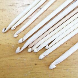 日本製 竹 両面アフガン針 短 14.5cm≪国産 編み針≫ 編み物