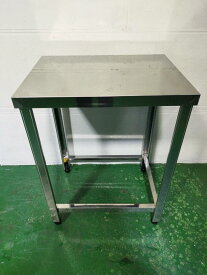 ☆大阪府引取歓迎☆作業台★ステンレス 中古 業務用 コンパクト テーブル 調理台 幅60 W600×D450×H800 Y-63【厨房市場八尾店】