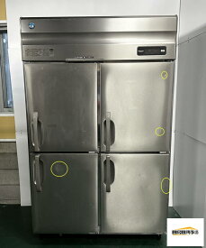 【中古品】番号A10◆ホシザキ冷蔵庫　HR-120AT　2018年　 幅1200×奥行650×高さ1900 動作問題なし☆