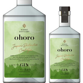 ohoro GIN スタンダード 720ml 47度 ニセコ蒸溜所 NISEKO DISTILLERY 北海道 国産 おほろ オホロ クラフト ジン WGA 2024 世界最高賞 SFWSC 2023 金賞受賞 長S