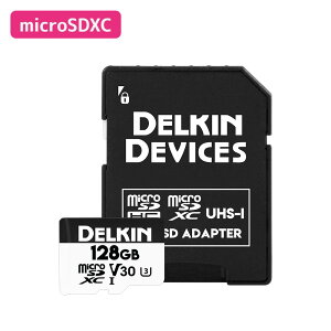 Delkin Devices �f���L�� �f�o�C�Z�Y DRONE microSD UHS-I (V30) 128GB DMDRNV3128
