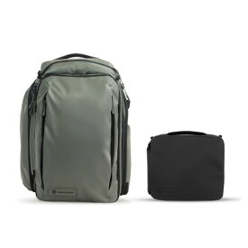 ★クリアランスセール★【アウトレット・70％OFF】WANDRD ワンダード トランジットトラベルバックパック35L エッセンシャル カメラ キューブ付き ワサッチグリーン TR35-WG-PEB-1