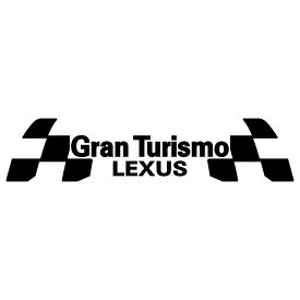 LEXUS レクサス グランツーリスモ Gran Turismo ステッカー 車 外装 かっこいい GT レーシング スポーツ カー ドレスアップ 3M カッティングシート ステッカー スポンサー 広告ディスプレイ用 枠サイズ：8cm×33cm 転写式 デカール タイプ