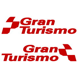 グランツーリスモ Gran Turismo 左右反転セット ステッカー 車 外装 かっこいい GT レーシング フラッグ スポーツ カー 装飾 3M カッティングシート ステッカー スポンサー 広告用 枠サイズ：8cm×33cm×左右反転 転写式 デカール タイプ