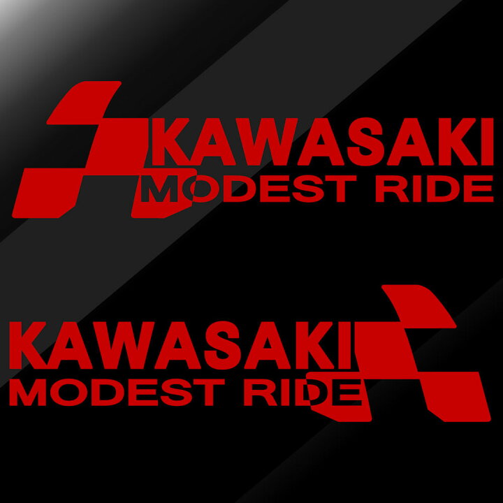 楽天市場】KAWASAKI カワサキ バイクステッカー チェッカー エンブレム  