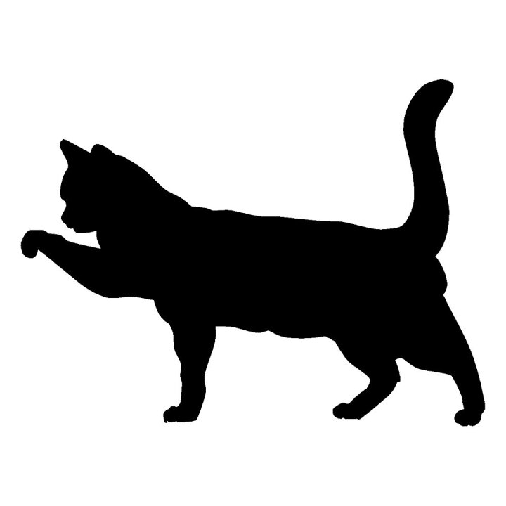 楽天市場 猫 シルエット かわいい ねこ ステッカー枠サイズ ５ｃｍ ５ｃｍねこ生活 猫グッズ 猫雑貨 ネコ雑貨 ねこ雑貨 ねこ シール ねこ ステッカー 猫車用 ステッカー 車 カッティングステッカーの銀影工房