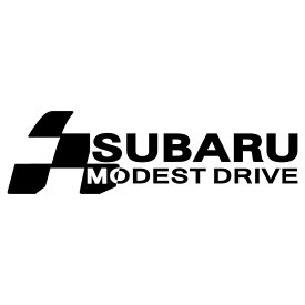 SUBARU スバル 車 ステッカー かっこいい エンブレム 枠サイズ：7cm×23cm カッティングクールで大人の走りをする 安全運転 デカール ステッカー メーカー レーシー ドレスアップ