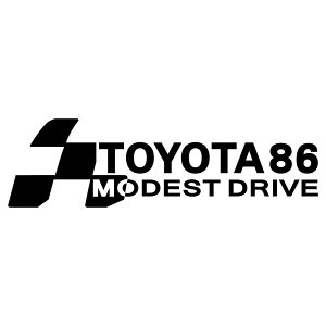 TOYOTA 86 ԃXebJ[  Gu gTCYF8cm×26cm JbeBON[ől̑ S^] XebJ[ ^CgԋyёIȊO̎Ԗ͉p9iXy[X܂