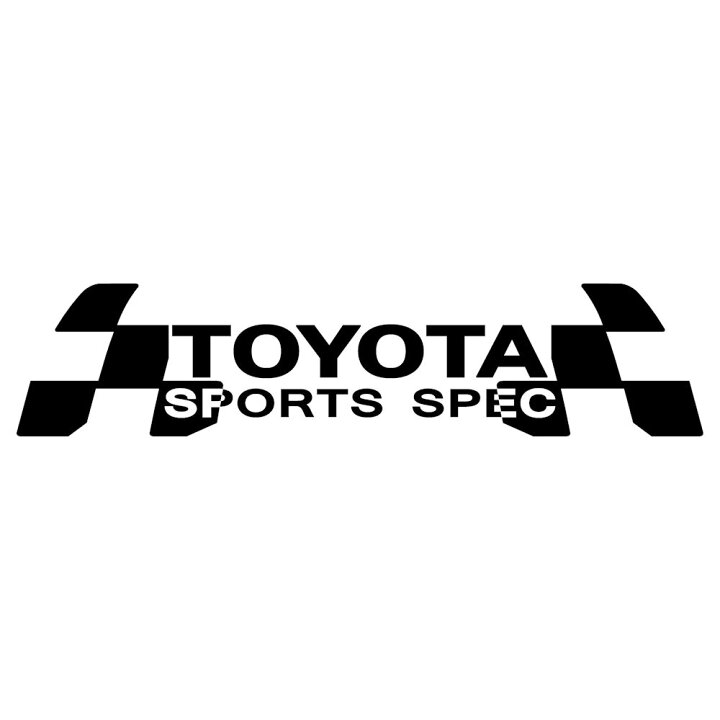 楽天市場 ステッカー 車 トヨタ Toyota メーカー ロゴ エンブレム 枠サイズ ８ｃｍ ３２ｃｍ レーシング ドライブ 車用 ドレスアップ 外装 パーツ カー用品 かっこいい デカール ステッカー カッティングステッカーの銀影工房