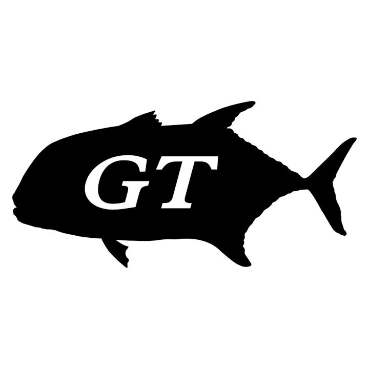 楽天市場 ジャイアント トレヴァリー ｇｔ ステッカー シルエット 魚 釣り ステッカー ロウニンアジ アングラー サイズ １２ｃｍ ２４ｃｍ 魚型 カッティング 釣り師 ｇｔステッカー 文字入れ 釣具 車 ステッカー 倶楽部 団体 メンバー カッティングステッカーの銀影工房