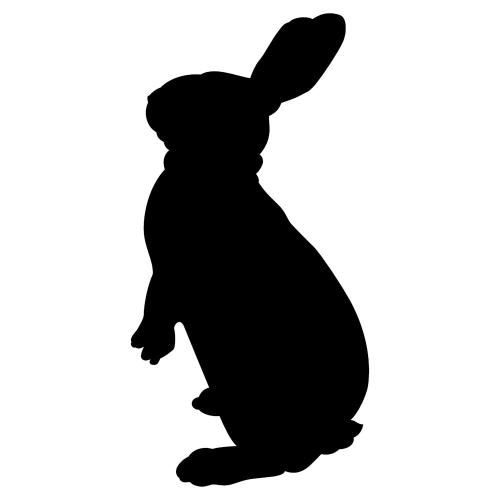 うさぎ好きの装飾デカール Rabbit かわいい うさぎ シルエット ステッカー枠サイズ １２ｃｍ ７ｃｍ カッティングうさぎグッズ ウサギ うさぎ雑貨 シール ウサギ雑貨 通販 ラビット ステッカー