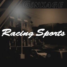 レーシング スポーツ Racing Sports 太文字 ステッカー 枠サイズ：6cm×36cm 3M社製 強粘着 デカール カッティング シート