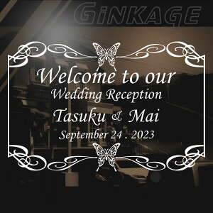 手作り ウエルカムボード ウエディング レセプション 名前 文字 シール 選べる枠サイス:〜27cm×41cm ブライダル 準備 結婚式 記念日 日付 自作 思い出の一日 パーティー