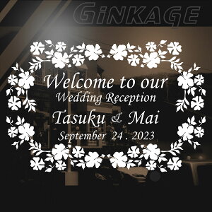 手作り ウエルカムボード ウエディング レセプション 名前 文字 シール 選べる枠サイス:〜27cm×41cm ブライダル 準備 結婚式 記念日 日付 自作 思い出の一日 パーティー