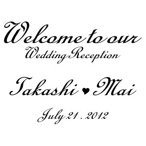 オーダーメイド 手作り ウエルカム ボード 文字 シール 選べる枠サイス:〜30cm×40cm  お二人が創造する ウエディング レセプション のお手伝い。ブライダル 準備 結婚式 記念日 自作 思い出