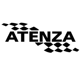 MAZDA マツダ アテンザ メーカー ロゴ 名入れ かっこいい 3M 外装 高耐光 カッティングシート ステッカー スポーツ ドレスアップ パーツ アクセサリー 枠サイズ：8cm×20cm ： 左側用 ※ 転写式 デカール タイプ ステッカー