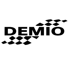 MAZDA マツダ デミオ メーカー ロゴ 名入れ かっこいい 3M 外装 高耐光 カッティングシート ステッカー スポーツ ドレスアップ パーツ アクセサリー 枠サイズ：6cm×15cm ： 右側用 ※ 転写式 デカール タイプ ステッカー
