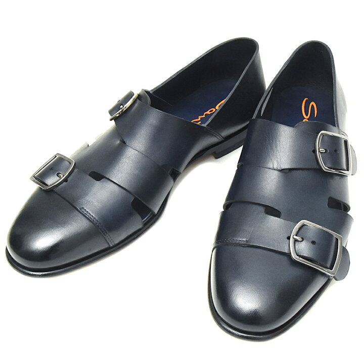 楽天市場】【SALE40】SANTONI（サントーニ）カーフレザーダブルモンク 