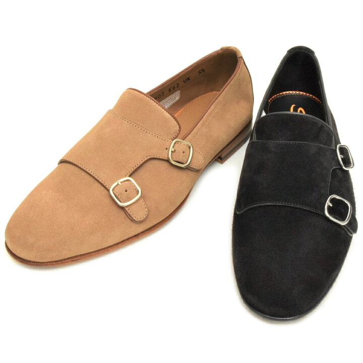 楽天市場】SANTONI（サントーニ）カーフスエードダブルモンク 