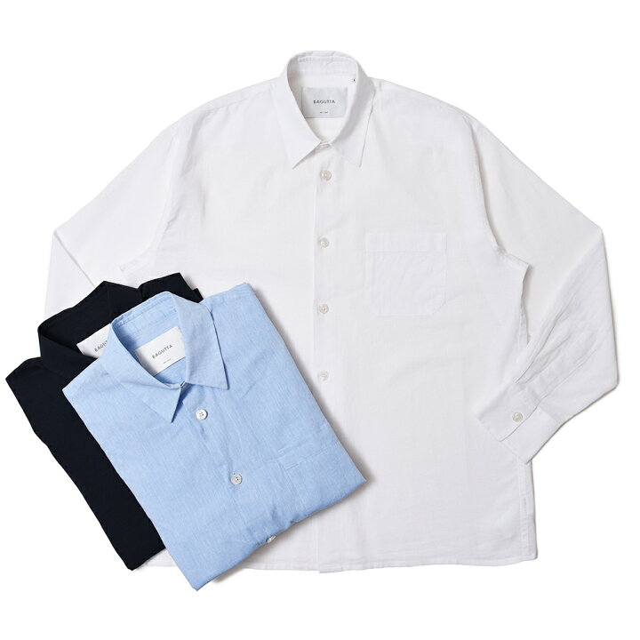 楽天市場】BAGUTTA（バグッタ）リネンコットンソリッドオーバーサイズ 