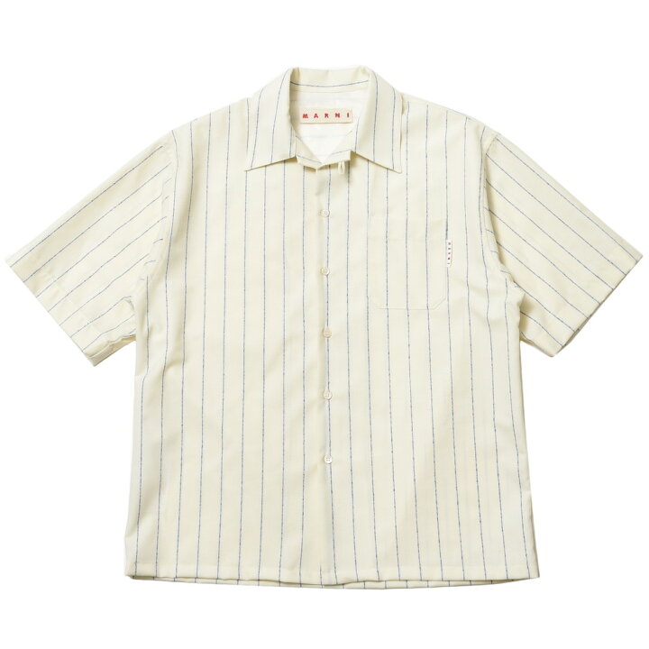 楽天市場】MARNI（マルニ）ウールフレスコストライプオープンカラーS/S  