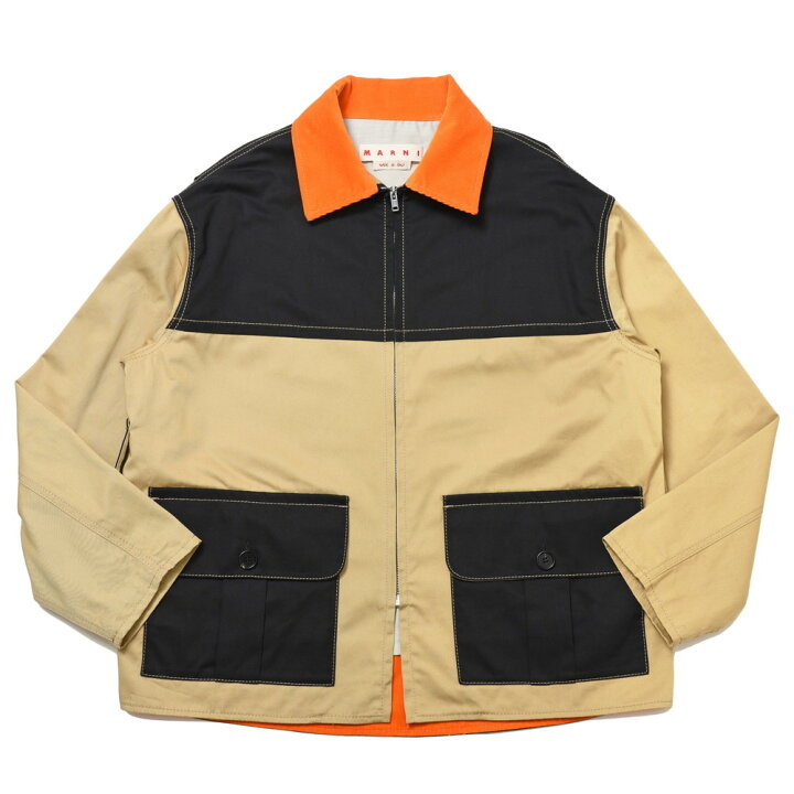 楽天市場】MARNI（マルニ）コットンギャバジンバイカラーハンティング  