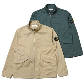 STONE ISLAND(ストーンアイランド)ポリエステルコットンギャバジンドッグイヤージップブルゾン 781541128 【2023ss】14031400198