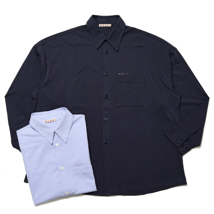 楽天市場】MARNI（マルニ）オーガニックコットンジャージシャツ 