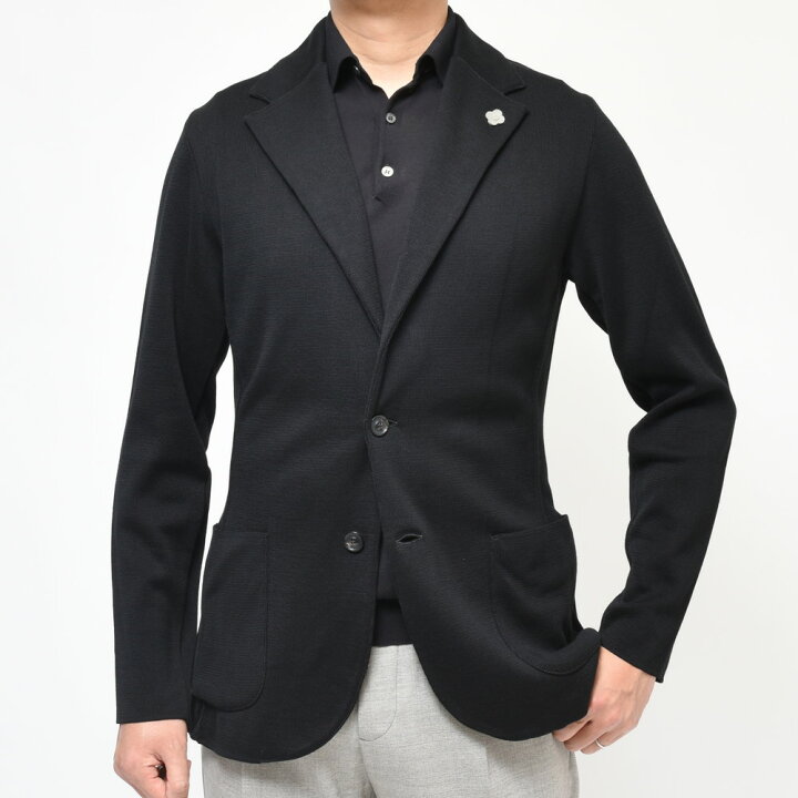 楽天市場】LARDINI（ラルディーニ）コットンミラノリブソリッドニット 