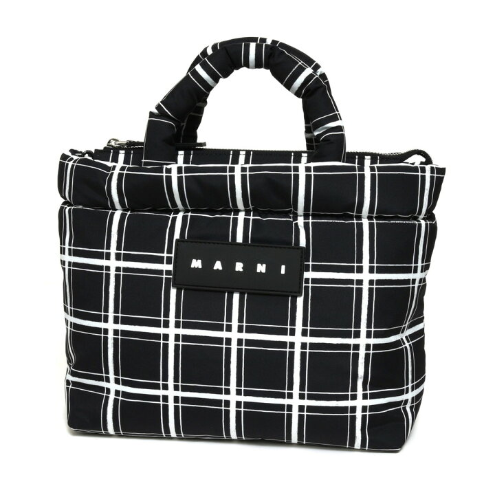 楽天市場】MARNI（マルニ）Puff ポリエステルチェック2WAYショルダー 