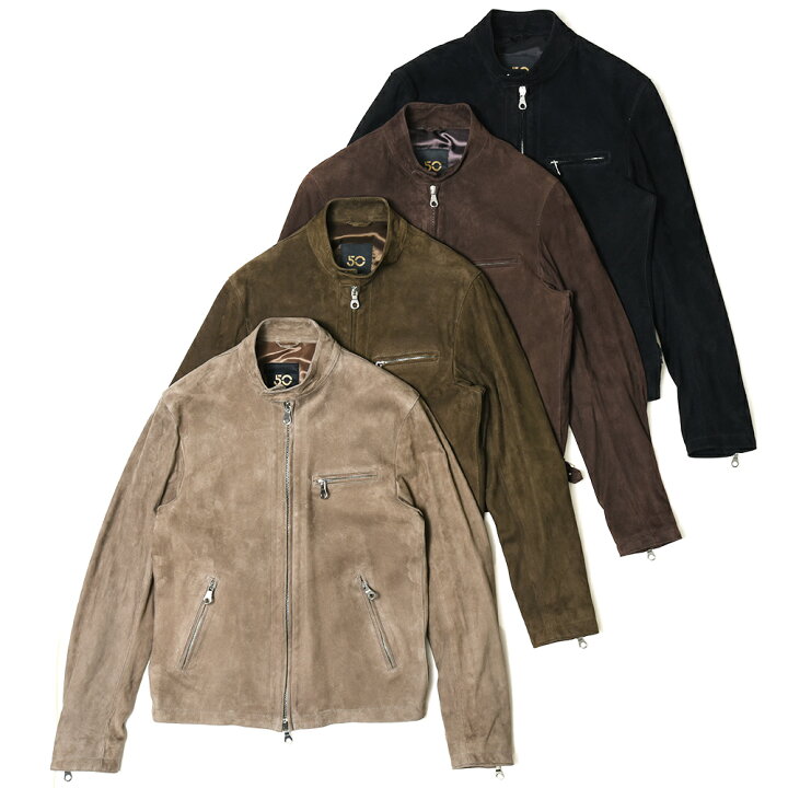 楽天市場】Cinquanta（チンクアンタ）ゴートスエードスタンドカラー  