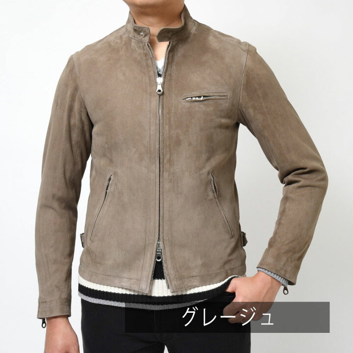 楽天市場】Cinquanta（チンクアンタ）ゴートスエードスタンドカラー  