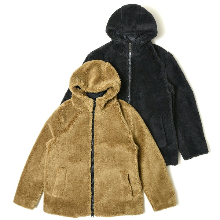 楽天市場】HERNO（ヘルノ）ポリエステルボアダブルジップフーディー  