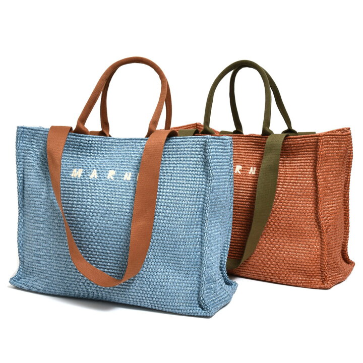 楽天市場】MARNI（マルニ）East-West コットンナイロン2WAYトート 